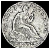 1853-O Seated Liberty Half Dollar Arrows/Rays NEA