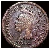 1869 Indian Head Cent NICELY CIRCULATED