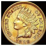 1899 Indian Head Cent ABOUT UNCIRCULATED