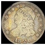 1821 Capped Bust Dime NICELY CIRCULATED