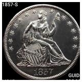 1857-S Seated Liberty Half Dollar GEM BU