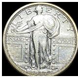 1917 Type 1 Standing Liberty Quarter LIGHTLY CIRC