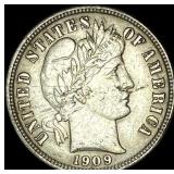 1909-O Silver Barber Dime LIGHTLY CIRCULATED