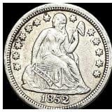 1852 Silver Seated Liberty Dime NEARLY  UNCIRCULA
