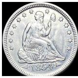 1854 Arrows Seated Liberty Quarter CLOSELY  UNCIR