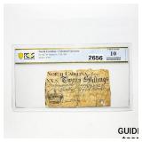1754 20S NC Colonial Currency PCGS 10 VG