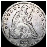 1872 Silver Dollar NEARLY UNCIRCULATED