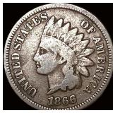 1866 Indian Head Cent NICELY CIRCULATED