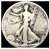 1921-S Walking Liberty Half Dollar NICELY  CIRCUL
