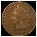 1909-S Indian Head Cent NICELY CIRCULATED