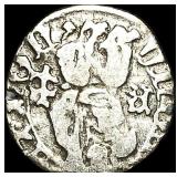 15th Century Corvin Mathias Silver Denar,  Madonn