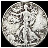 1938-D Walking Liberty Half Dollar LIGHTLY CIRCUL