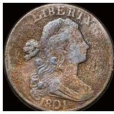 1801 Draped Bust Large Cent LIGHTLY CIRCULATED