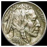 1918-D Buffalo Nickel CLOSELY UNCIRCULATED