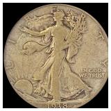1938-D Walking Liberty Half Dollar LIGHTLY CIRCULA