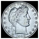 1900-S Silver Barber Half Dollar CHOICE AU