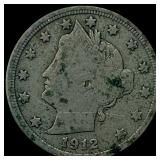 1912-S Liberty Victory Nickel LIGHTLY CIRCULATED