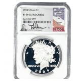 2024 Silver Peace Dollar NGC PF70 Ultra Cameo