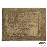 1773 2 Shillings Pennsylvania