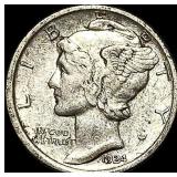 1924-D Mercury Dime  CLOSELY UNCIRCULATED