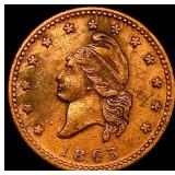 1863 Civil War Token - Army & Navy CLOSELY UNCIRCU