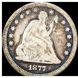 1877 Seated Liberty Quarter LIGHTLY  CIRCULATED