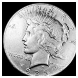 1935 Silver Peace Dollar CLOSELY UNCIRCULATED