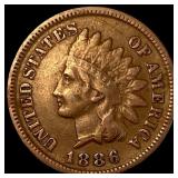 1886 Indian Head Cent ABOUT UNCIRCULATED