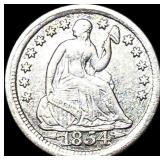1854 Seated Liberty Half Dime NEARLY  UNCIRCULATE