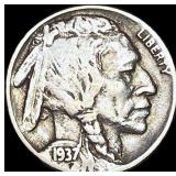 1937-D Buffalo Nickel ABOUT UNCIRCULATED