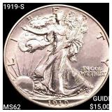 1919-S Walking Liberty Half Dollar UNCIRCULATED