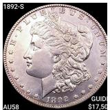 1892-S Morgan Silver Dollar CHOICE AU