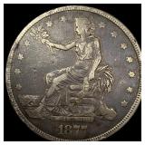 1877 Silver Trade Dollar LIGHTLY CIRCULATED