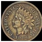 1886 Indian Head Cent  ABOUT UNCIRCULATED