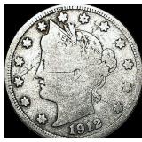 1912-S Liberty Head Nickel NICELY CIRCULATED