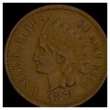 1874 Indian Head Cent CLOSELY UNCIRCULATED
