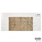 1775 2 Pounds 10 Shillings South Carolina Bill