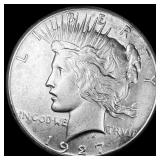 1927 Silver Peace Dollar CLOSELY UNCIRCULATED