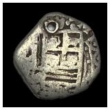1500s-1600s Spanish Colonial Silver Cob NEARLY UNC