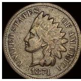 1874 Indian Head Cent NEARLY UNCIRCULATED
