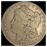 1892-CC Silver Morgan Dollar NICELY CIRCULATED