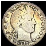 1915-S Silver Barber Quarter HIGH GRADE