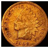 1908-S Indian Head Cent NICELY CIRCULATED