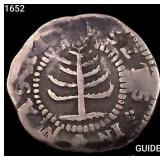 1652 Pine Tree Shilling NEARLY UNCIRCULATED