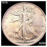 1919 Walking Liberty Half Dollar CHOICE BU