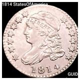 1814 StatesOfAmerica Capped Bust Dime CHOICE AU