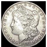 1892 Silver Morgan Dollar CLOSELY UNCIRCULATED