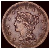 1852 Braided Hair Large Cent CLOSELY  UNCIRCULATE