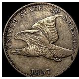 1857 Flying Eagle Cent NEARLY UNCIRCULATED NEARLY