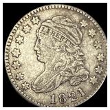 1821 Capped Bust Dime LIGHTLY CIRCULATED LIGHTLY